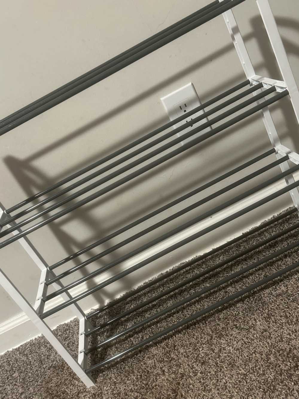 Target White & Gray 3-Tier Metal Shoe Rack